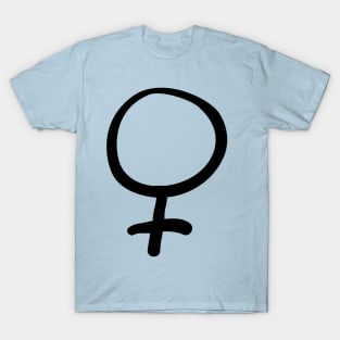 Feminist Hand-Drawn Female Symbol T-Shirt